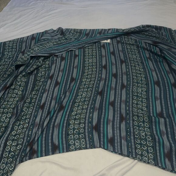 Tysa Designs Rayon Oversized Yoko Kimono In Maldives Print Blue 0 / 1 NWT $ 227 - Picture 15 of 15